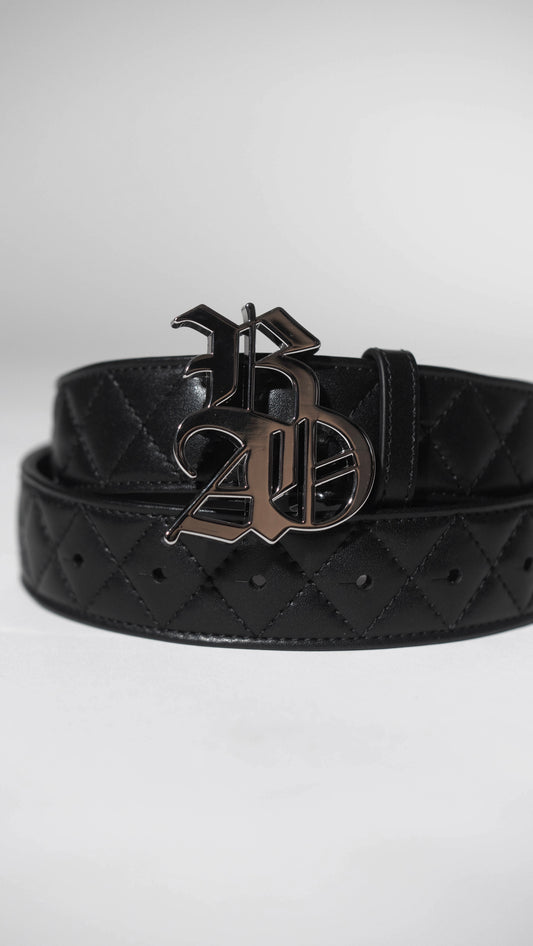 Dual Tone Signature Belt – Black / White